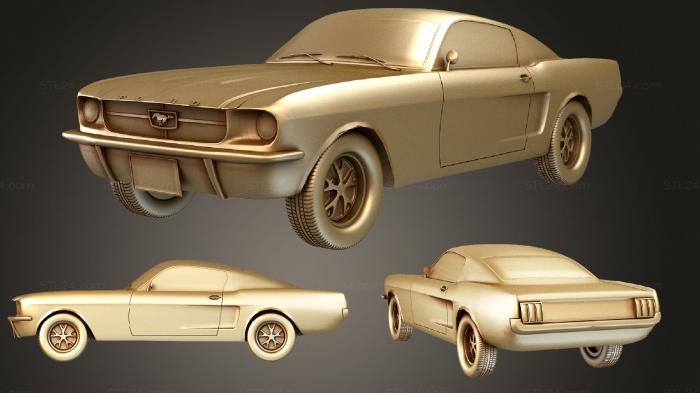 Vehicles (Ford Mustang, CARS_1602) 3D models for cnc